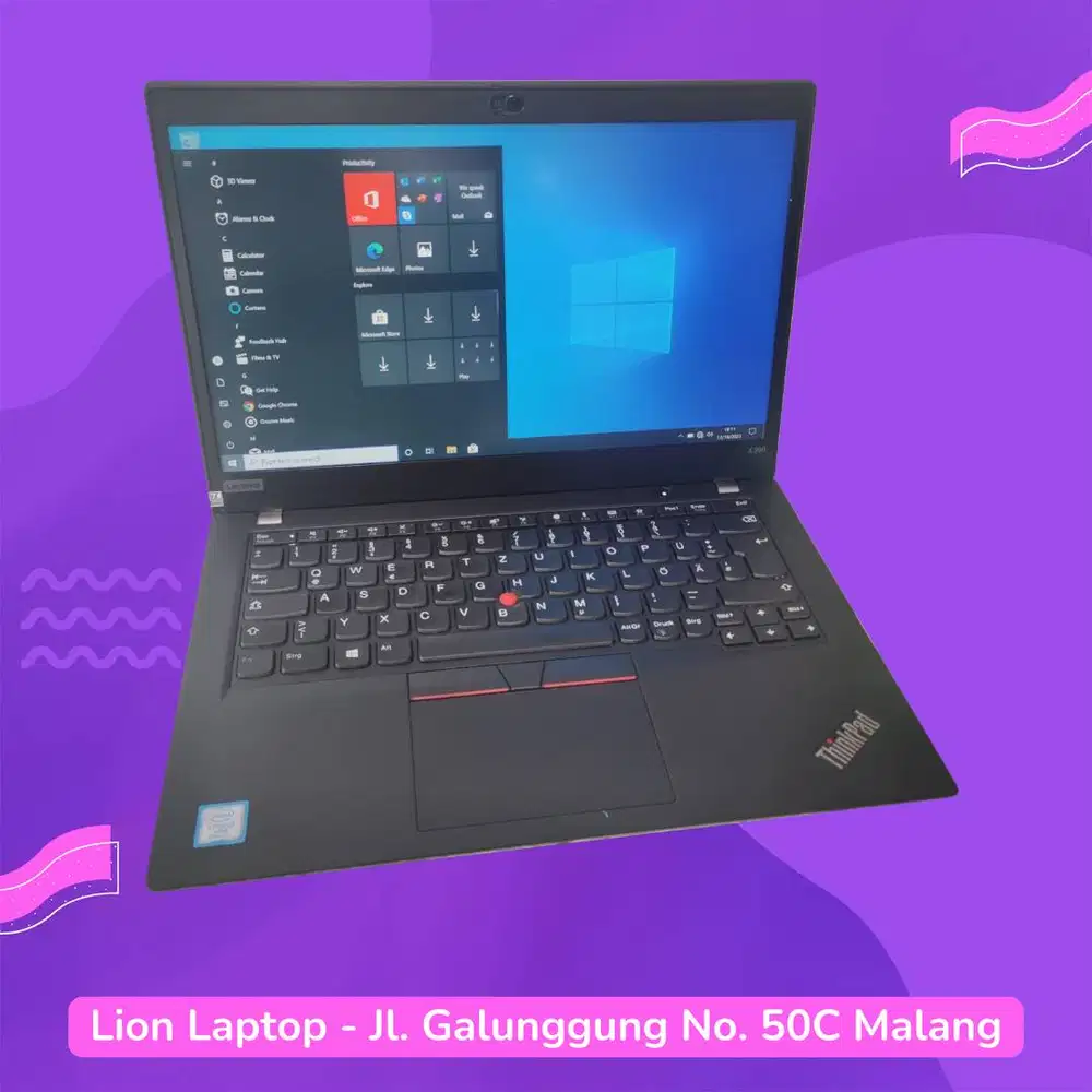 RAM 16GB SSD 256GB Core i5 Gen 8 Slim Lenovo Thinkpad X390 [27|03]