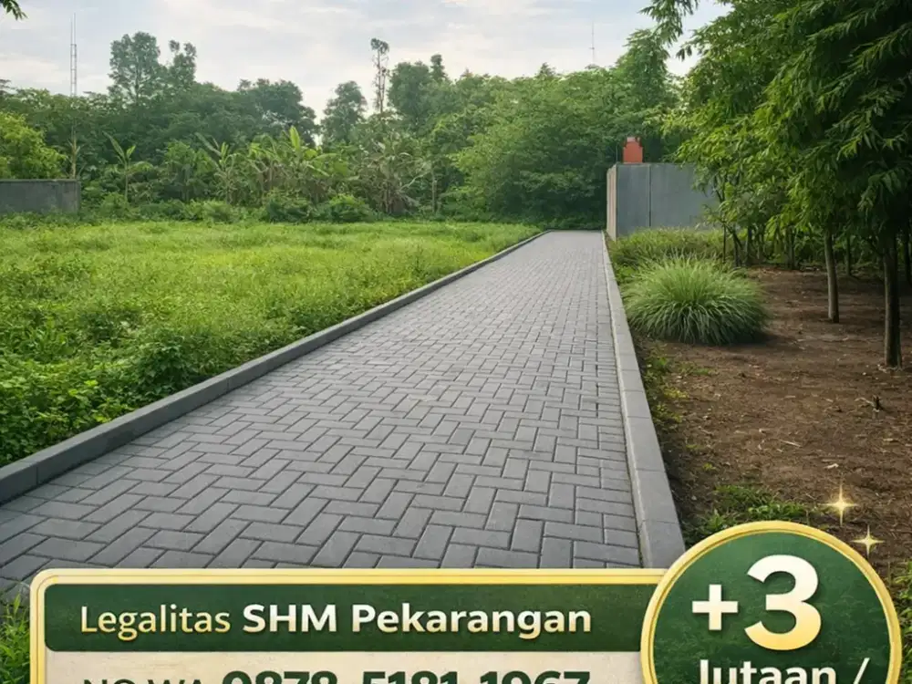 Tanah Jogja Kost Area Kampus UII Kaliurang SHM Pekarangan