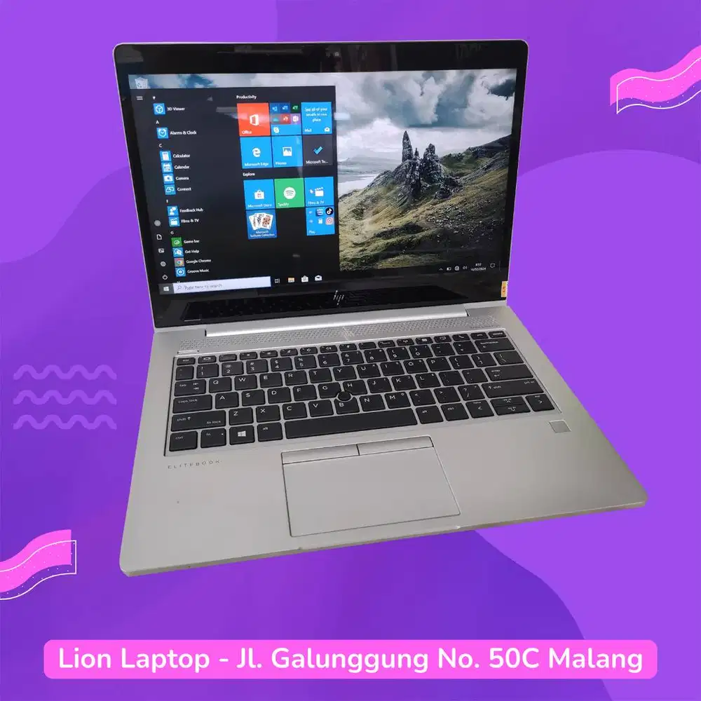 Core i7 gen 8 RAM 8GB Touchscreen Slim HP Elitebook 830 G6 [27|03]