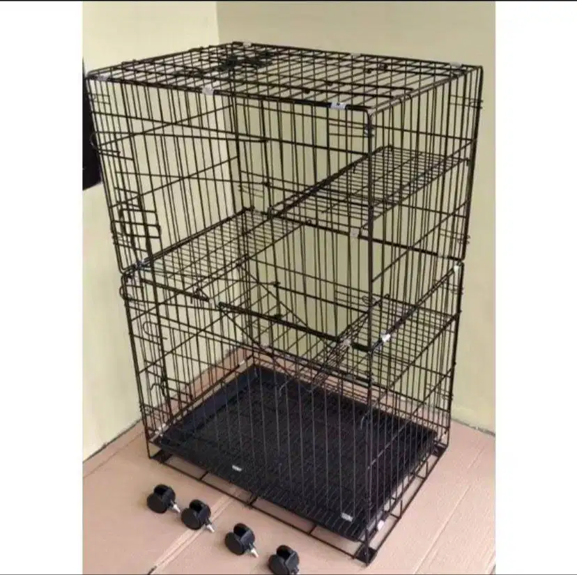 Kandang Hewan Peliharaan (Kucing Anjing Reptil dll) Lipat & Portabel.