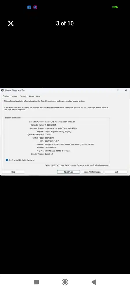 Lenovo Thinkad E14 i7