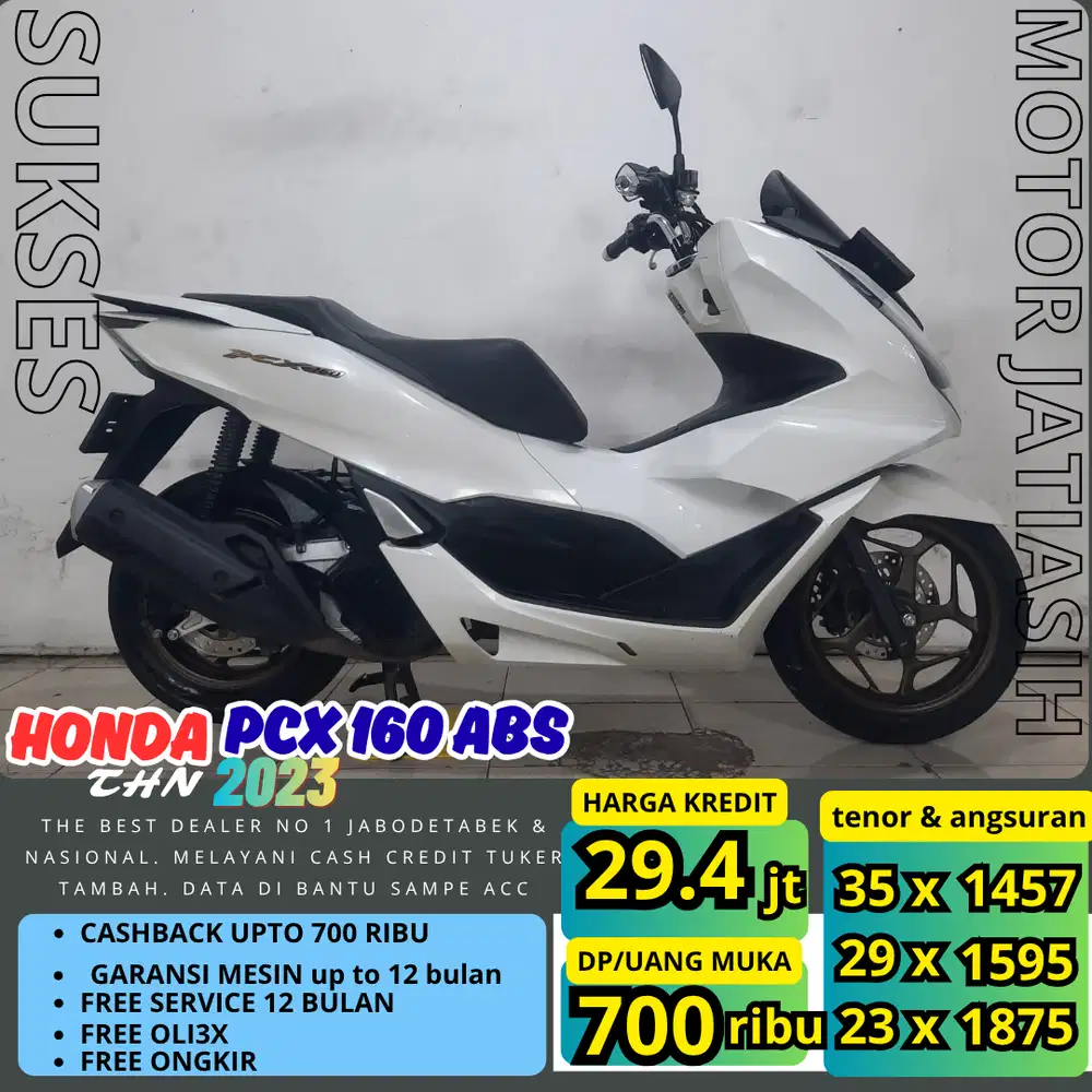 PROMO (SUKSES MOTOR) DP TERMURAH SYRAT CUKUP KTP&KK PCX 160 ABS 2023