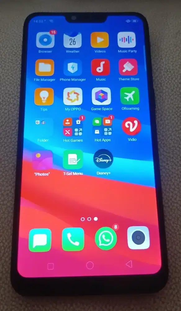 Oppo a3s 2/16 warna hitam mulus harga masih Nego