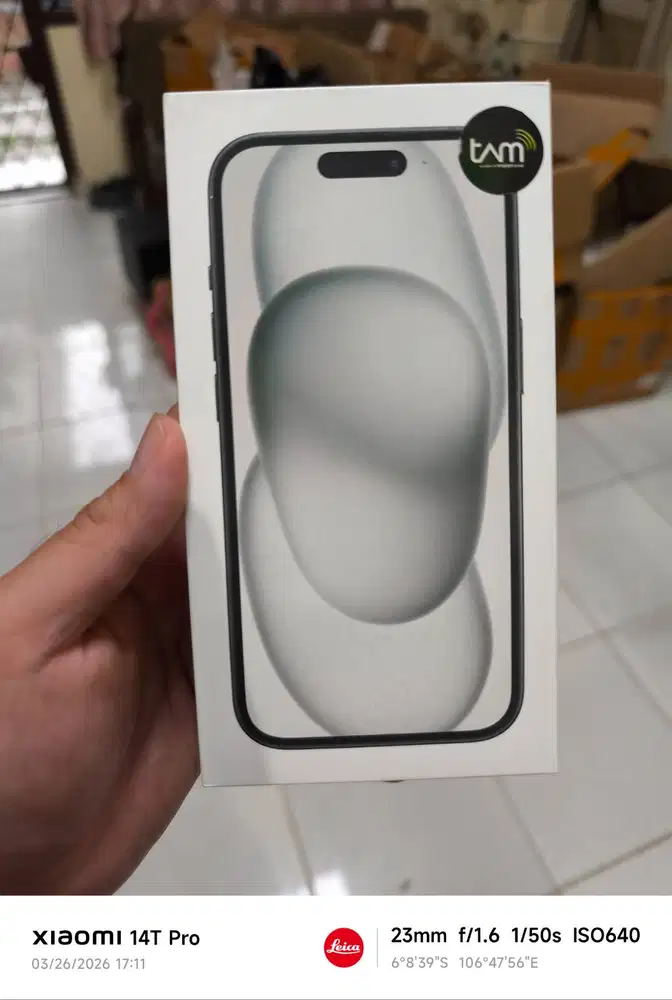 iphone 15 128GB BLACK new garansi TAM