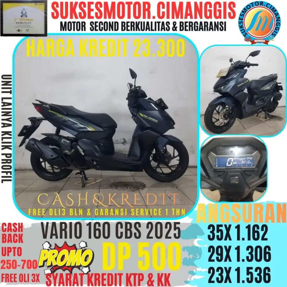 VARIO 160 CBS TERMURAH CASHBACK UPTO700RBU FREEOLI3X TERMURAH