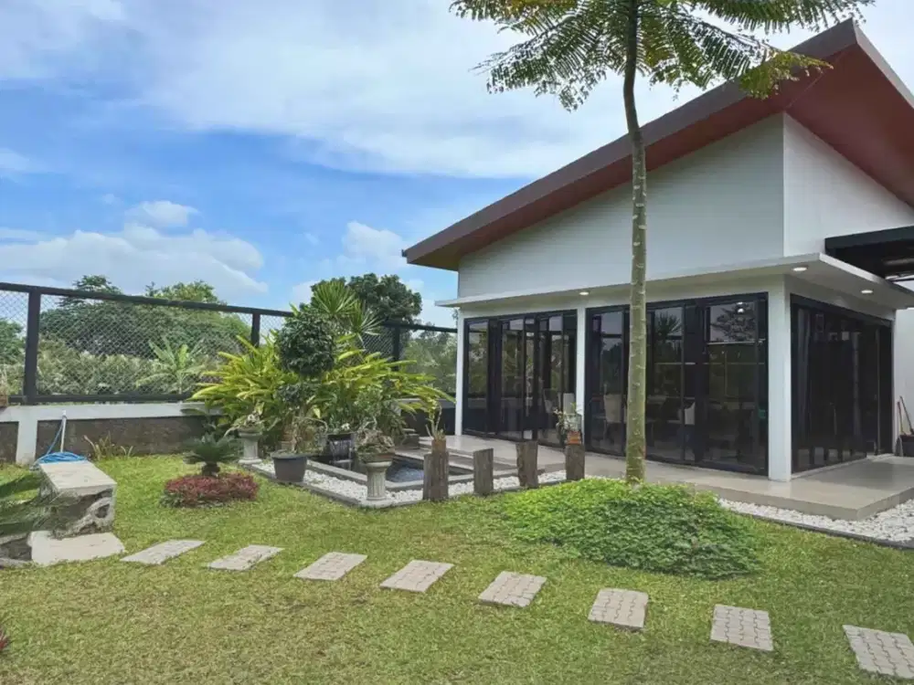 RUMAH MEWAH SATU LANTAI LUAS LANGKA JOGJA UTARA FULL FURNISHED