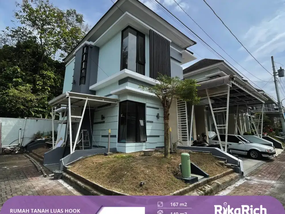 Rumah Tanah Luas Hook Di Jogja Dalam Perumahan Mewah Harga Terjangkau