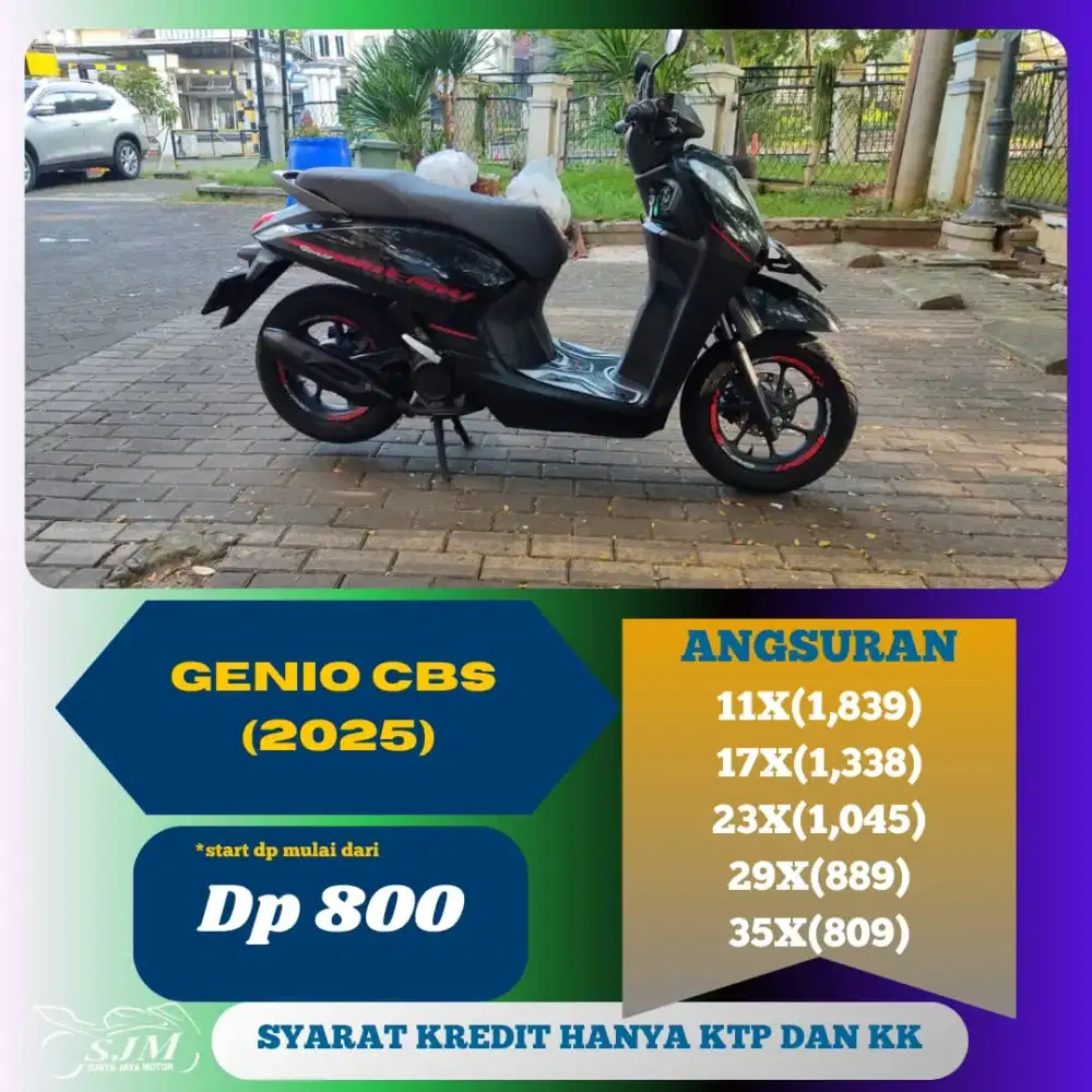 HONDA GENIO CBS 2024 SIAP PAKAI
