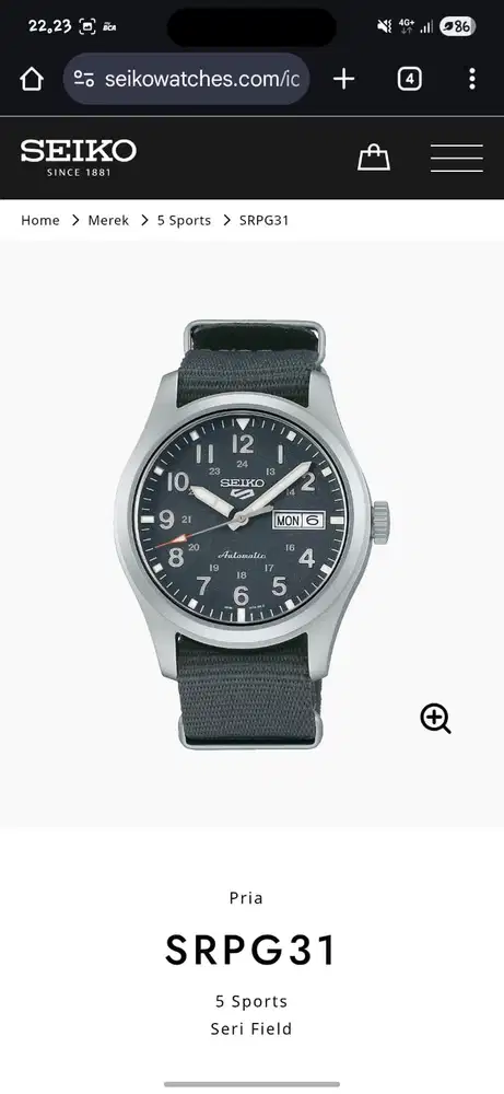 JUAL arloji/ jam tangan Seiko 5 SRPG31K1