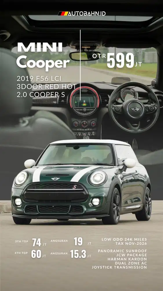 Mini Cooper 2.0 S 3 Doors Turbo LCI F56 2018