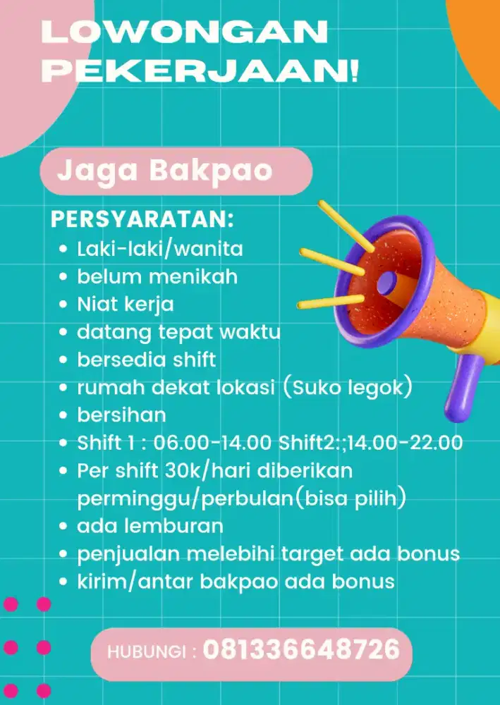 Penjaga stand bakpao