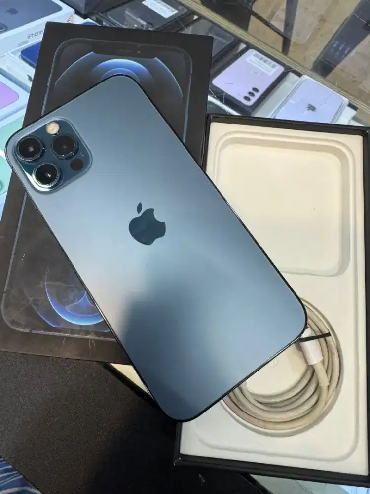 iPhone 12 Pro 256GB Blue ex ibox bh 100% lengkap