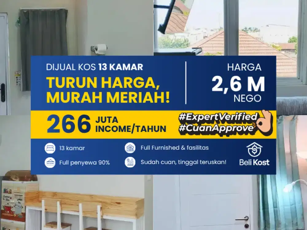 DIJUAL KOST BARU FULL PENGHUNI DEKAT BANDARA SOEKARNO HATTA Lokasi Dadap Kosambi Tangerang Harga Rp2.660.000.000 (nego) Dijual kost baru kondisi bagus