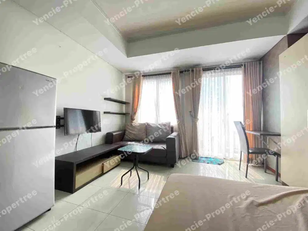 Disewakan perbulan tipe studio apartment royal mediterania garden residence