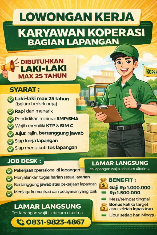 Lowongan kerja Koperasi