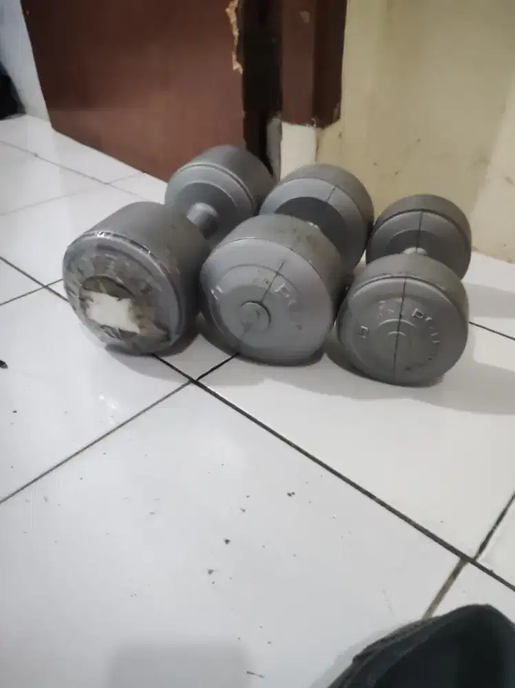 Barbel ukuran berat 10 kg 8 kg 5 kg