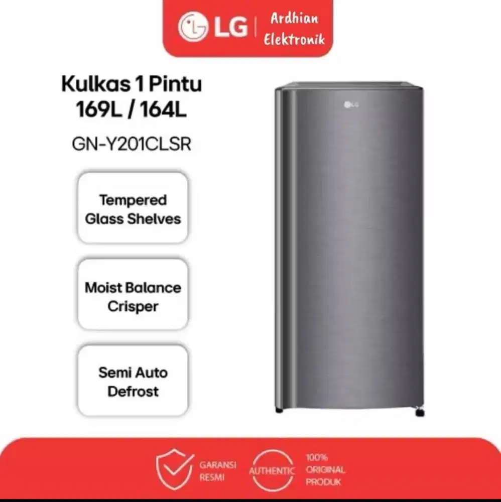 Preloved Bekas Second Kulkas 1 Pintu LG