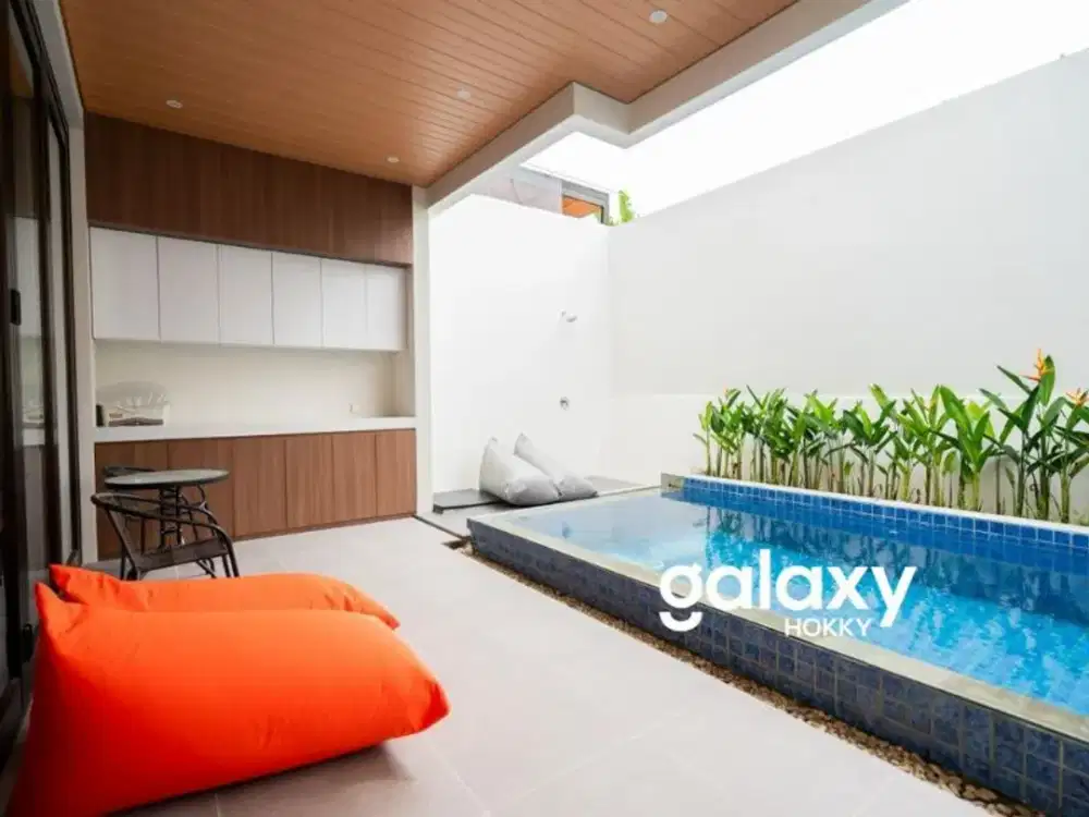 JUAL SEWA VILLA LUXURY TROPIS MODERN RICEFIELD VIEW IN UMALAS KEROBOKAN