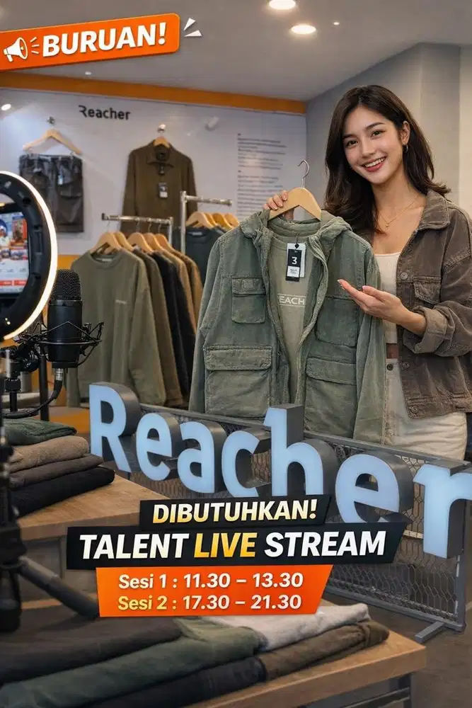 Host live baju pria di mall ciputra land grogol
