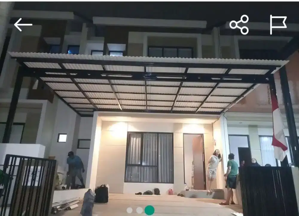 Atap bahan tebal dan kokoh tidak mudah berkarat