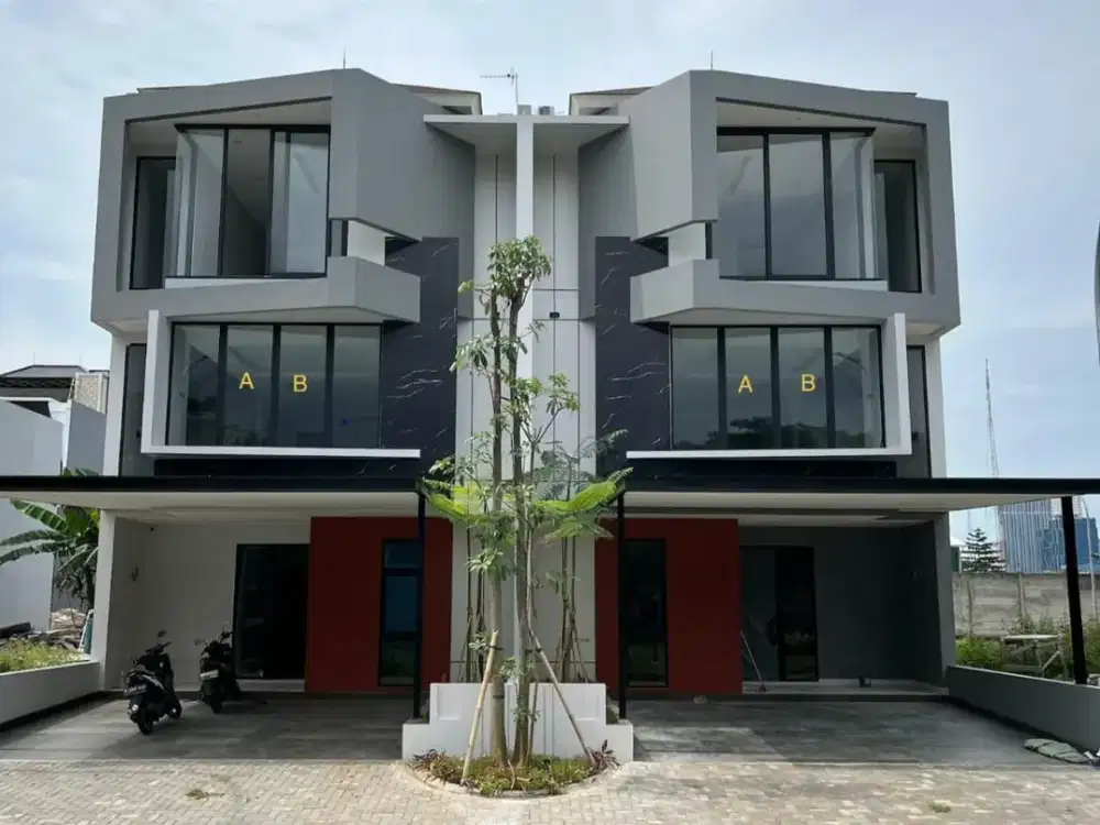 Rumah BrandNew Minimalis Cozy 3 Lantai 4+1Br Permata Hijau