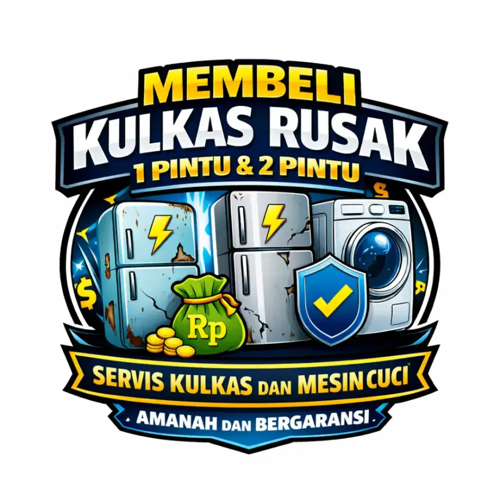 Membeli kulkas dan mesin cuci rusak
