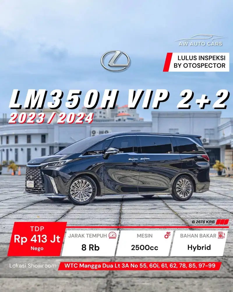 Lexus LM350h VIP 4 Seater 2024 NIK 2023 2+2 mdl 2025 Hybrid LM