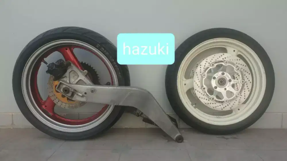 Limbah Moge Velg GSXR400 set Swingarm Cagiva Mito