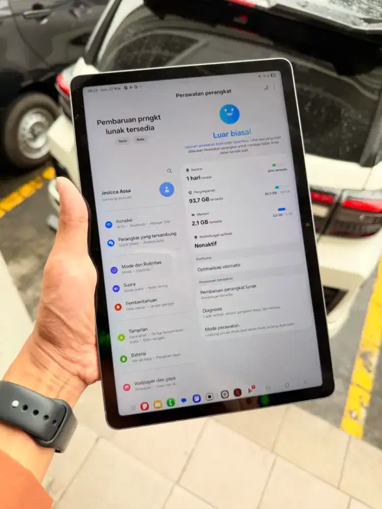 Samsung Tab S9 Fe 6/128 Cellular Kaya Baru No minus Nego