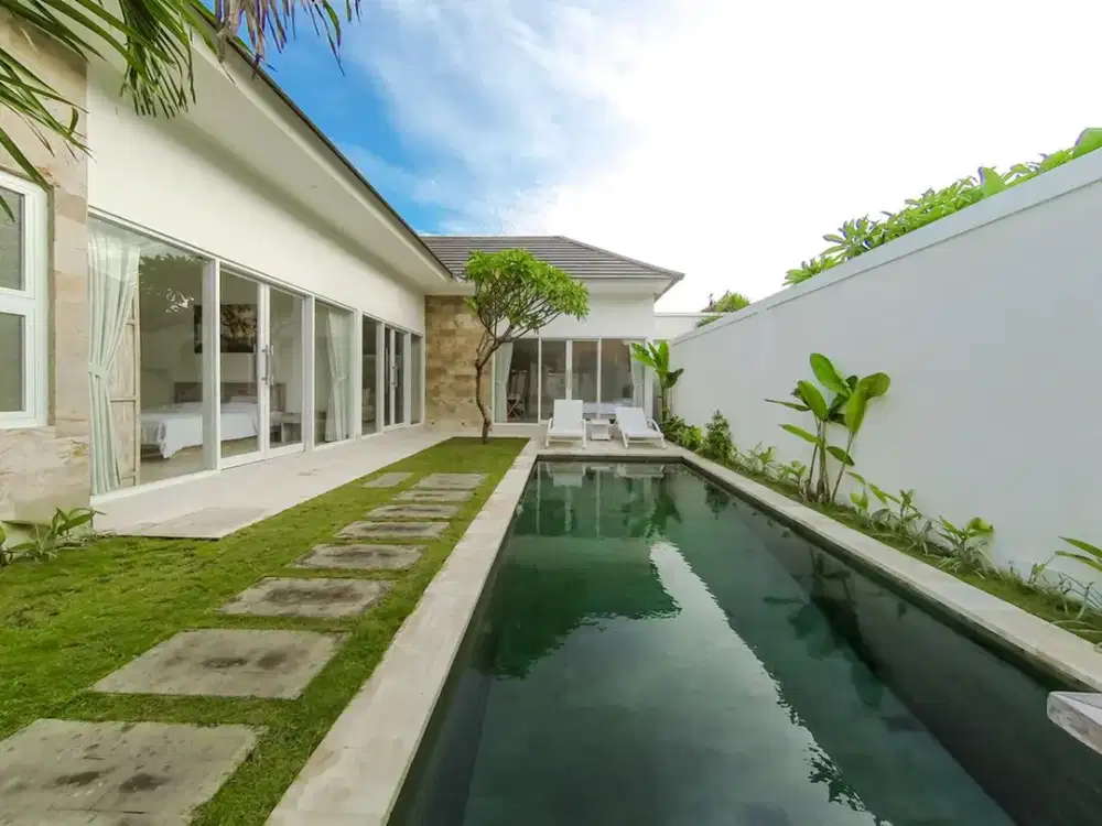 Vila 2 Kamar Tidur yang Luas dan Terjangkau untuk Disewa Tahunan di Sanur, Bali