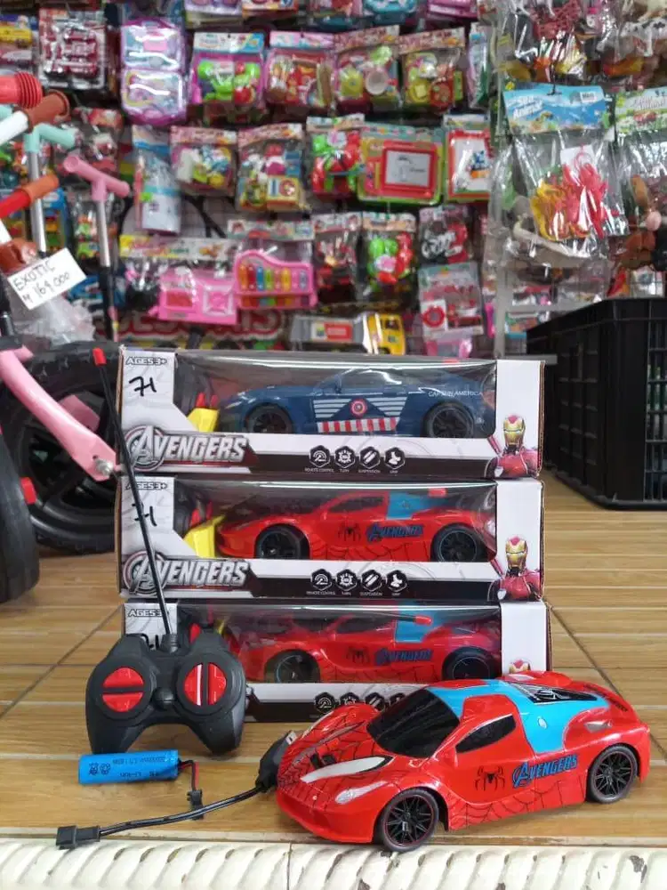 mainan anak rc spidermen baterai cas