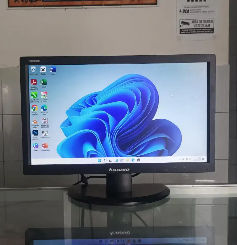 MONITOR LED 19 INCH LENOVO E1922SWD HD 60HZ PORT VGA