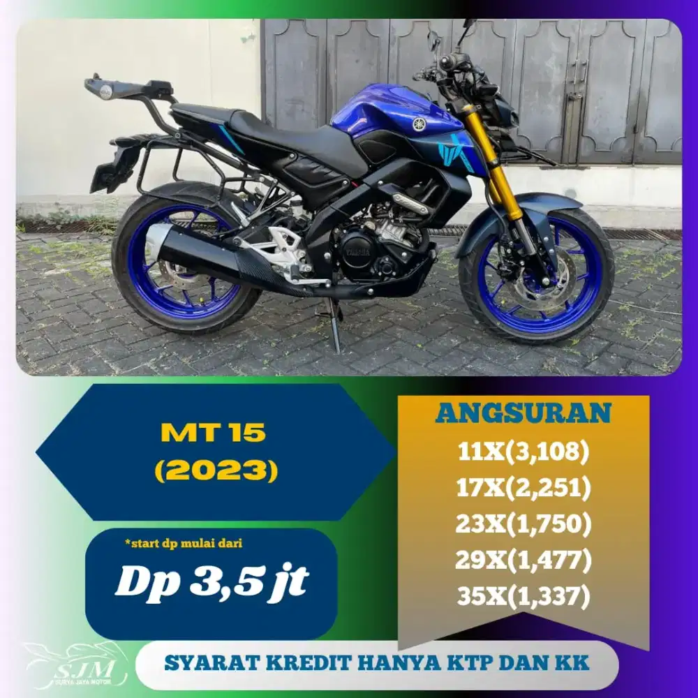 YAMAHA MT15 2023 CASH & KREDIT