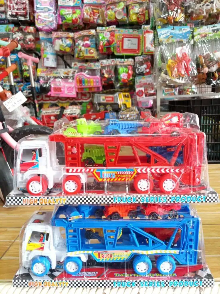 mainan anak truk towingg isi 5