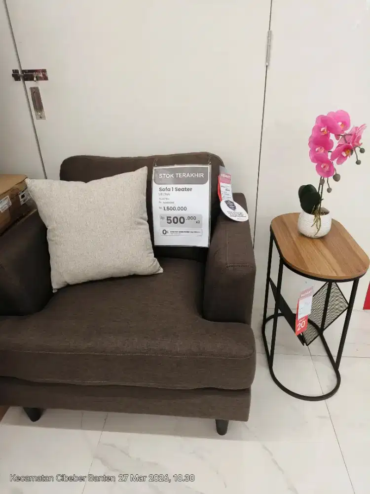 Pesta Gajian Selma Sofa Leona 1 Seater Diskon 80%