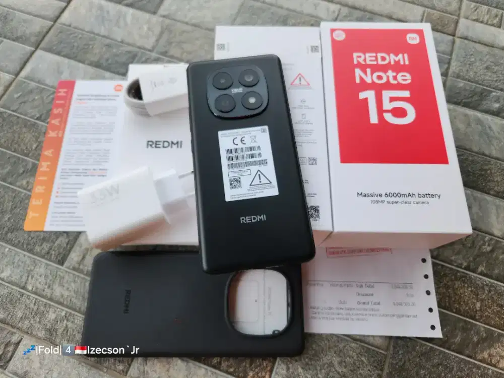 Redmi Note 15 4G 8/256 Fullset
Garansi 12 Bulan, 99% Like New