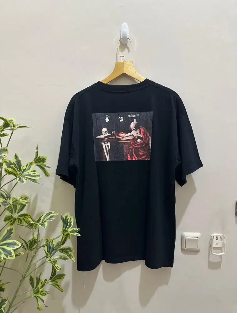 Tshirt Kaos Off White Saint Jerome Caravaggio - Virgil Abloh
