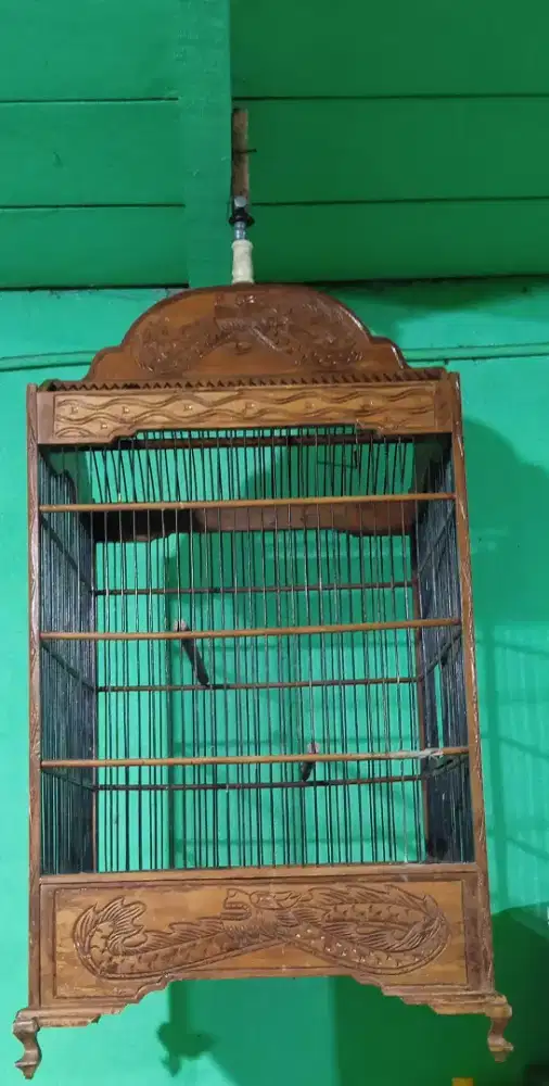 Burung kacer ukiran jati