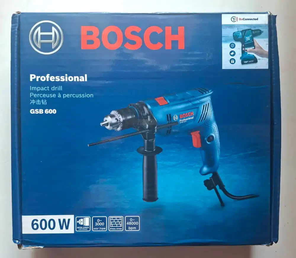 Baru BOSCH Gsb 600 Profesional impact drill mesin bor listrik 13mm