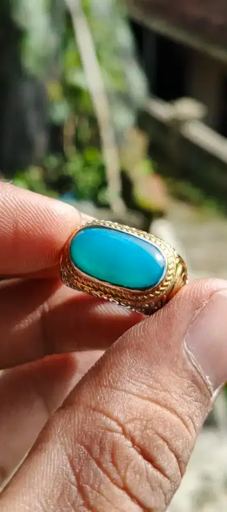 Bacan Doko kristal model lintang ring titanium size 6