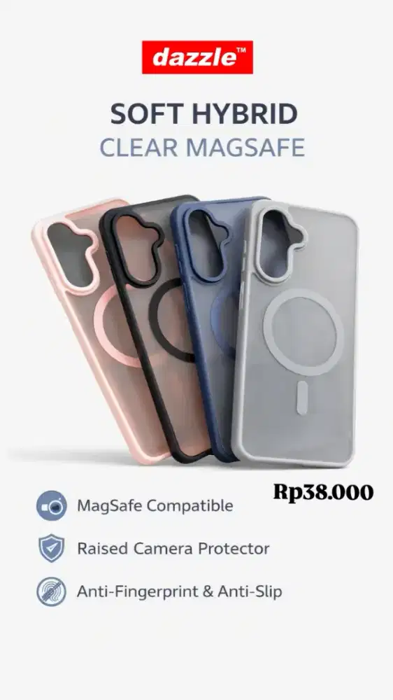 Soft Hybrid Clear case magsafe