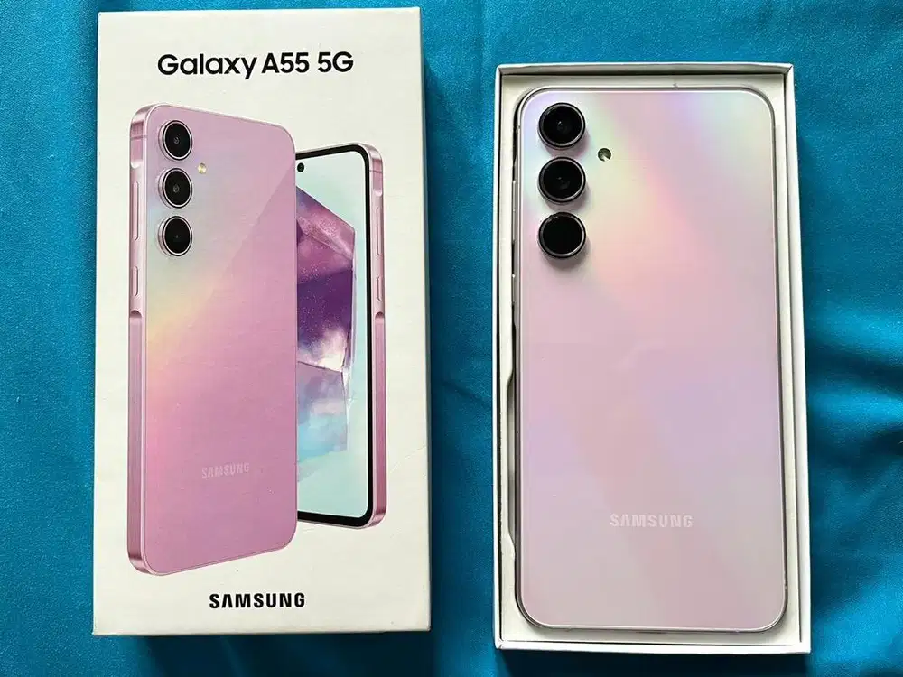 Samsung A55 RAM 8+8 GB Mulus dan No Minus warna Pink