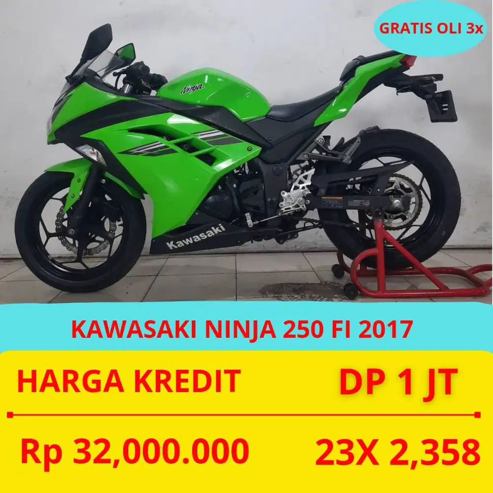 PROMO SUKSES MOTOR NINJA 250 FI 2017 DP MURAH 1 JUTA GUYSS