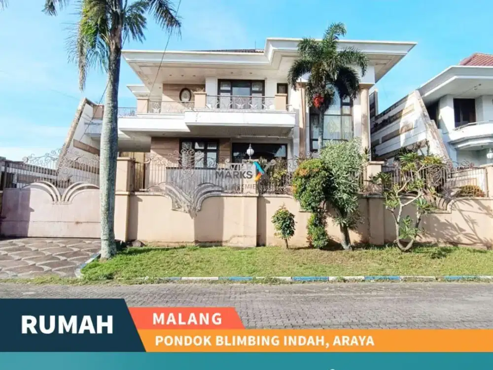 Dijual Rumah Mewah Araya Malang Banyak Kamar Siap Huni