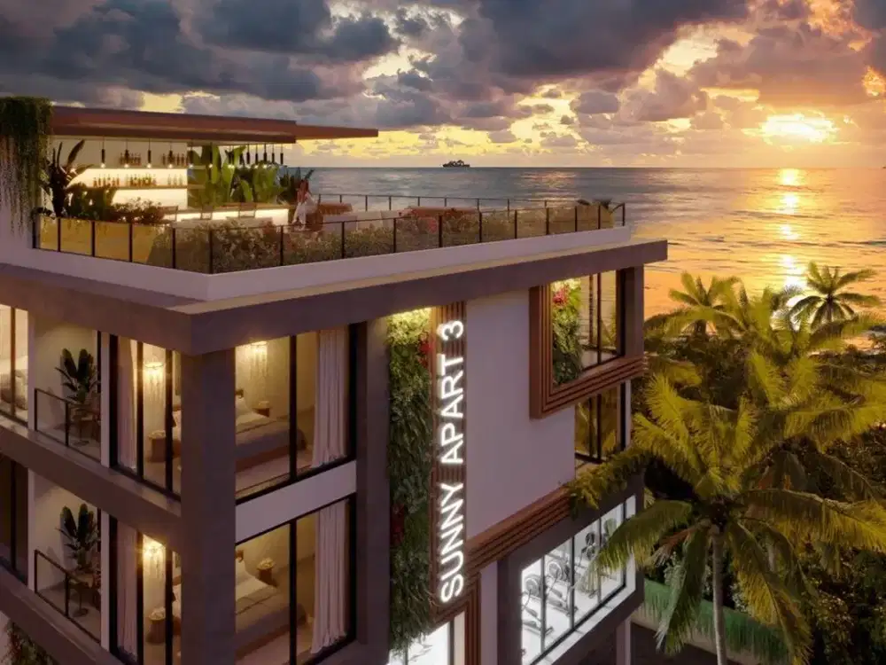 Apartemen hunian hanya satu menit dari pantai!