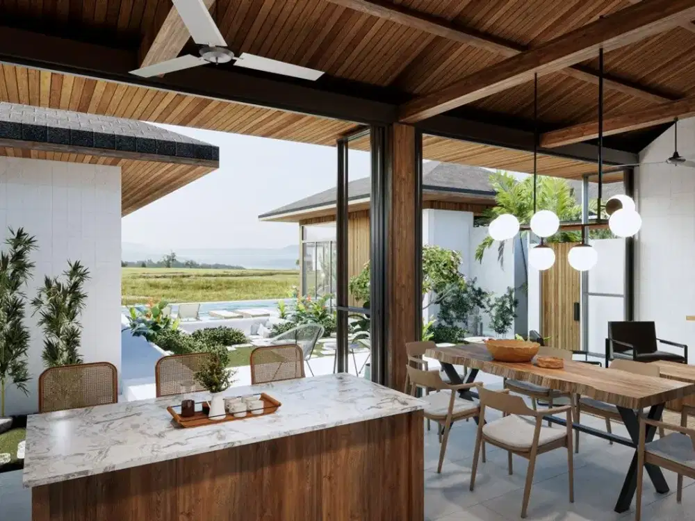 Vila investasi dengan pemandangan hutan dan sungai