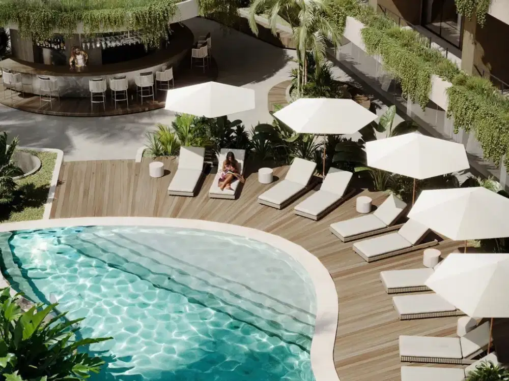 Kompleks hunian elite di tepi laut di kawasan prestisius Pererenan