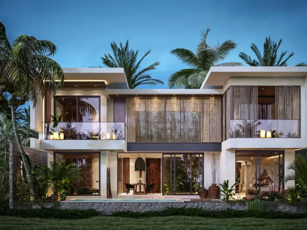 Vila fully furnished dengan finishing desain