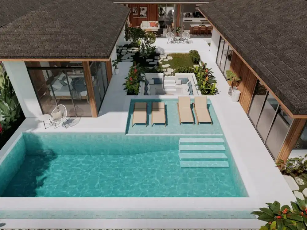 Vila dengan pemandangan panorama hutan dan sungai di lokasi tenang di Ubud