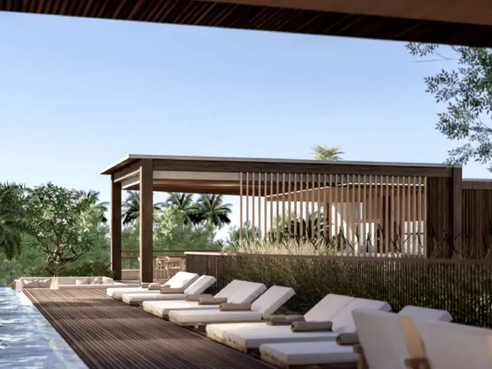 Vila dan apartemen premium di pusat Canggu dengan pemandangan sawah